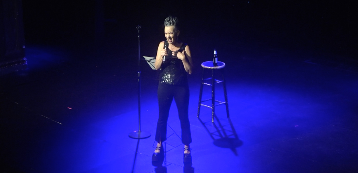 A Photograph of Cathy Sorbo taken at The Triple Door Theater.